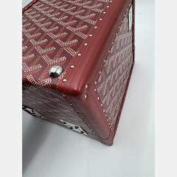 Pre Owned GOYARD PAPILON red jewllery truck with mirror
