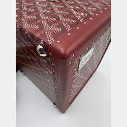 Pre Owned GOYARD PAPILON red jewllery truck with mirror