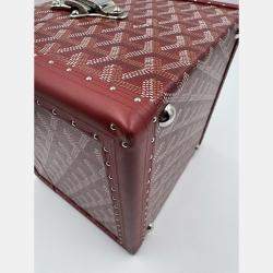 Pre Owned GOYARD PAPILON red jewllery truck with mirror