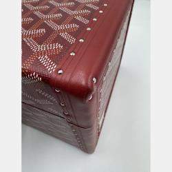 Pre Owned GOYARD PAPILON red jewllery truck with mirror