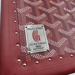 Pre Owned GOYARD PAPILON red jewllery truck with mirror