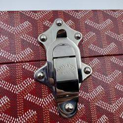 Pre Owned GOYARD PAPILON red jewllery truck with mirror