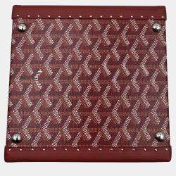 Pre Owned GOYARD PAPILON red jewllery truck with mirror