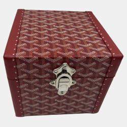 Pre Owned GOYARD PAPILON red jewllery truck with mirror