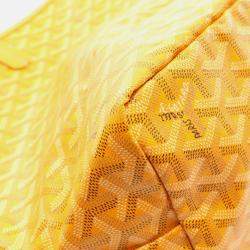 Pre Owned Goyard Saint Louis PM Orange Coated Canvas Tote Bag