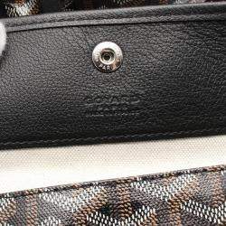 مملوكة مسبقًا Goyard Saint Louis GM Black Brown Coated Canvas Tote Bag