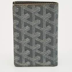 Pre Owned Goyard Grey Goyardine Coated Canvas Saint Pierre Card Holder