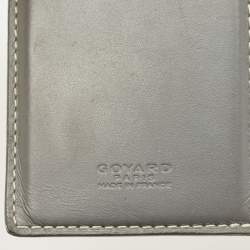 Pre Owned Goyard Grey Goyardine Coated Canvas Saint Pierre Card Holder