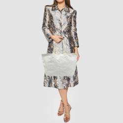 Pre Owned Goyard White Goyardine Coated Canvas and Leather Saint Louis PM Tote