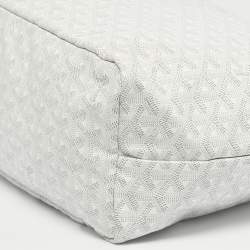 Pre Owned Goyard White Goyardine Coated Canvas and Leather Saint Louis PM Tote