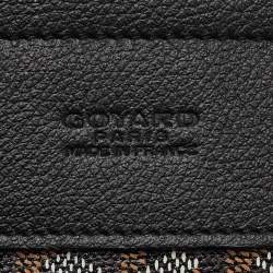 Pre Owned Goyard Black Goyardine Coated Canvas and Leather Mini Alpin Backpack