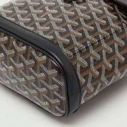 Pre Owned Goyard Black Goyardine Coated Canvas and Leather Mini Alpin Backpack