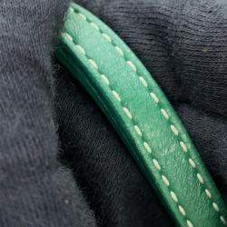 Pre Owned Goyard Anju Green Canvas Leather GM Shoulder Bag