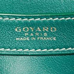 Pre Owned Goyard Green Goyardine Coated Canvas Double Flap Continental Wallet