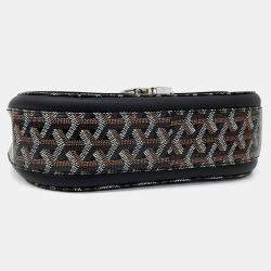 Pre Owned Goyard Black Coated Canvas and Leather 233 bag