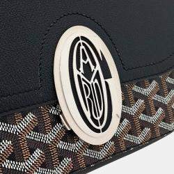 Pre Owned Goyard Black Coated Canvas and Leather 233 bag