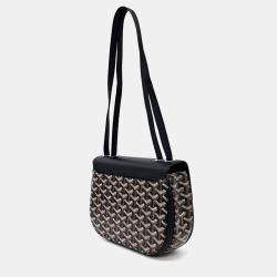 Pre Owned Goyard Black Coated Canvas and Leather 233 bag