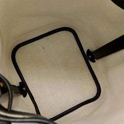 Pre Owned Goyard Black Brown Coated Canvas Petit Flor