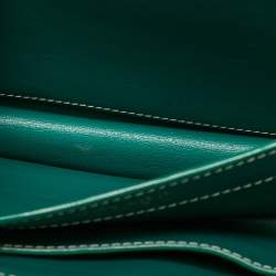 Pre Owned Goyard Green Goyardine Coated Canvas and Leather 223 Bag