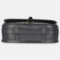 Pre Owned Goyard Black Goyardine Canvas Belvedere PM