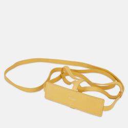 Pre Owned Goyard Menodiaire Trunk Shoulder Bag Gold/Yellow Pvc Leather
