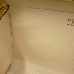 Pre Owned Goyard Menodiaire Trunk Shoulder Bag Gold/Yellow Pvc Leather