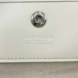 Pre Owned Goyard Saint Louis White Pvc Leather Size Pm