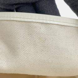 Pre Owned Goyard Saint Louis White Pvc Leather Size Pm