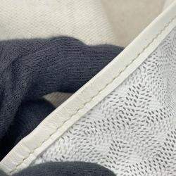 Pre Owned Goyard Saint Louis White Pvc Leather Size Pm