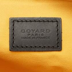 Pre Owned Goyard Black Goyardine Coated Canvas MM Senat Pouch