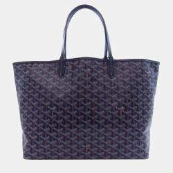 Pre Owned Goyard Saint Louis Pm Tote Bag In Coated Canvas