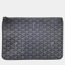 Pre Owned Goyard Grey Canvas Senna MM