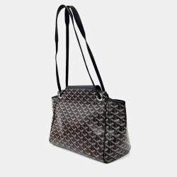 Pre Owned Goyard Black PVC Louette PM