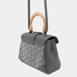 Pre Owned Goyard Saigon Mini Leather Handbag minty