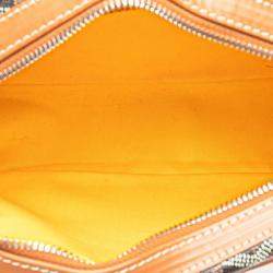 Pre Owned Goyard Cap Vert Pm Shoulder Bag In Brown And Black Leather