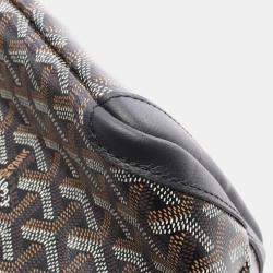 Pre Owned Goyard Artois Mm Tote Bag Coated Canvas And Leather Black Brown White