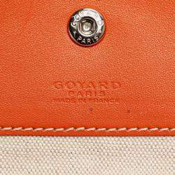 Pre Owned Goyard Saint Louis Pm Tote Bag Orange