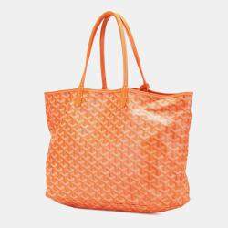 Pre Owned Goyard Saint Louis Pm Tote Bag Orange