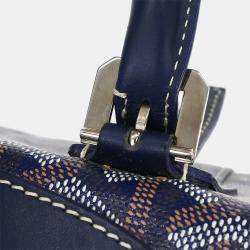 Pre Owned Goyard Navy Bowling 30 Handbag
