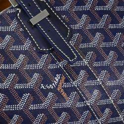 Pre Owned Goyard Navy Bowling 30 Handbag