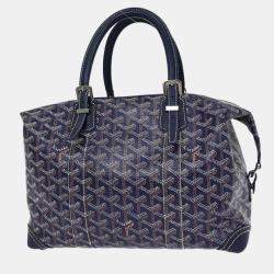 Pre Owned Goyard Navy Bowling 30 Handbag