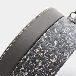 مملوكة مسبقًا Goyard Hat Box Alto Trunk Gray White Canvas Leather Shoulder Bag