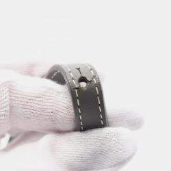 مملوكة م سبقًا Goyard Hat Box Alto Trunk Gray White Canvas Leather Shoulder Bag