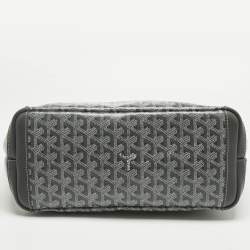 Pre Owned Goyard Grey Goyardine Coated Canvas and Leather Artois PM Tote