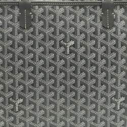 Pre Owned Goyard Grey Goyardine Coated Canvas and Leather Artois PM Tote
