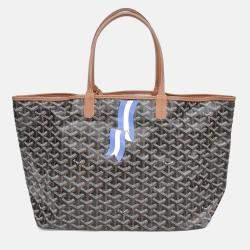 Pre Owned Goyard Brown Canvas Macage Saint Louis PM