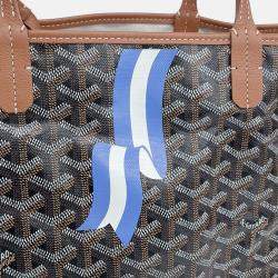 Pre Owned Goyard Brown Canvas Macage Saint Louis PM
