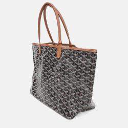 Pre Owned Goyard Brown Canvas Macage Saint Louis PM