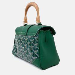 Pre Owned Goyard Green Canvas and Leather Saigon Mini