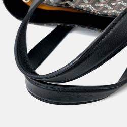 Pre Owned Goyard Black Coated Canvas Voltaire + Strap